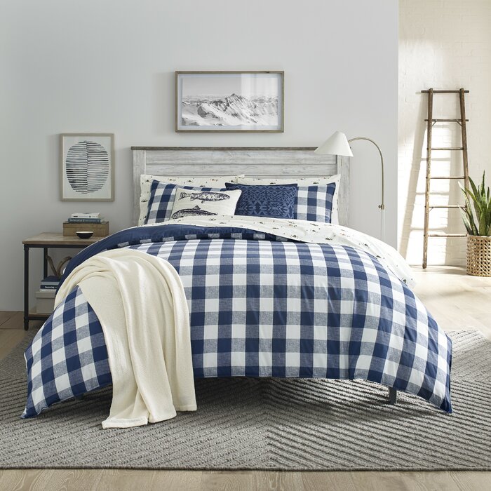100% Cotton Comforter Set, Full/Queen Comforter + 2 Shams