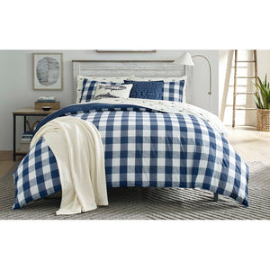 100% Cotton Comforter Set, Full/Queen Comforter + 2 Shams