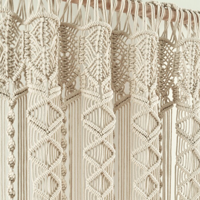 100% Cotton Sheer Curtain Pair (Set of 2)