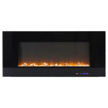 Load image into Gallery viewer, Electric Fireplace with Multicolor Flame, Timer, Remote Control