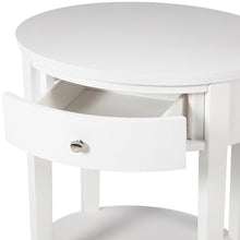 Load image into Gallery viewer, White Canterbury Tall End Table with Storage
