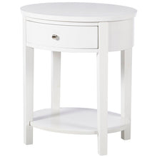 Load image into Gallery viewer, White Canterbury Tall End Table with Storage