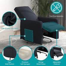 Load image into Gallery viewer, Recliner Chair With 360° Glider Swivel Chair