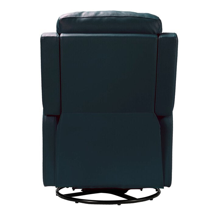 Giselle Vegan Leather Swivel Recliner Salvage & Co Fishers