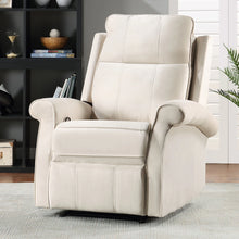 Load image into Gallery viewer, Modern Upholstered Lounge Single Sofa Recliner Chair for Living Room - Beige