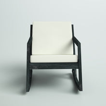 Load image into Gallery viewer, Outdoor Rocking Solid Wood Chair with Cushions