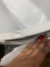 Load image into Gallery viewer, Mermaid Free Standing Acrylic Soaking Tub with Center Drain, Drain Assembly, and Overflow