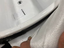 Load image into Gallery viewer, Mermaid Free Standing Acrylic Soaking Tub with Center Drain, Drain Assembly, and Overflow
