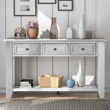Load image into Gallery viewer, White Console Table Solid Wood