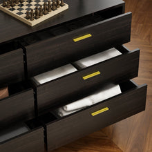 Load image into Gallery viewer, Black Safira 6 - Drawer Dresser