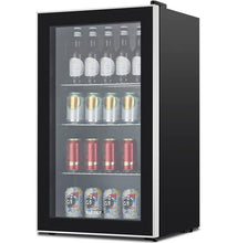 Load image into Gallery viewer, 120 Cans Outdoor Rated Freestanding Beverage Refrigerator and with Glass Door