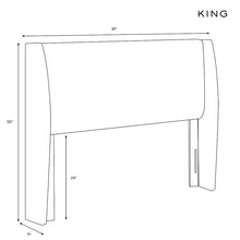 Load image into Gallery viewer, The Tilly Upholstered Headboard, King