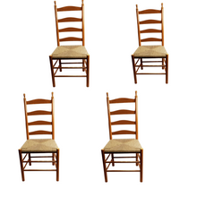 Load image into Gallery viewer, SET OF 4 Mccowen Solid Wood Ladder Back Dining Chair, 2 Boxes