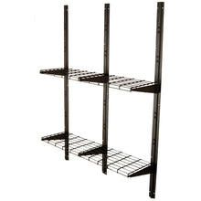 Load image into Gallery viewer, Suncast Black Powder-Coated Metal Storage Shed Shelf