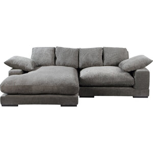 106" Wide Reversible Sofa & Chaise Charcoal