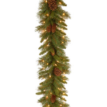 Load image into Gallery viewer, 108&#39;&#39; in. Lighted Faux Pine Garland
