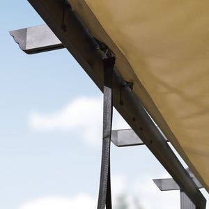 10' W x 10' D Metal Pergola with Canopy (SB460)