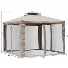Load image into Gallery viewer, 10 Ft. W x 10 Ft. D Metal Patio Gazebo
