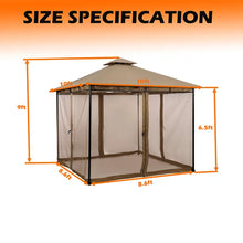 Load image into Gallery viewer, 10 Ft. W x 10 Ft. D Steel Patio Gazebo