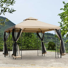 Load image into Gallery viewer, 10 Ft. W x 10 Ft. D Steel Patio Gazebo 6581RR
