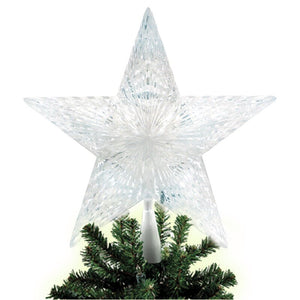 10 Light Pentagram Star LED Tree Topper