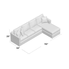 Load image into Gallery viewer, 110" Wide Sofa & Chaise