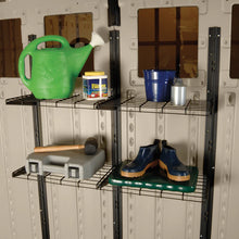 Load image into Gallery viewer, Suncast Black Powder-Coated Metal Storage Shed Shelf