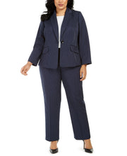 Load image into Gallery viewer, Women's Plus Size Pinstriped Pants Suit by Le Suit
