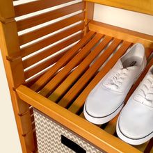 Load image into Gallery viewer, 16" W Deep Solid Wood Deluxe Storage Tower Honey Maple #1585HW