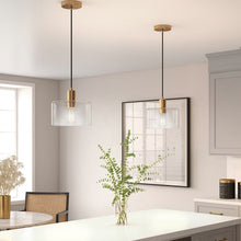 Load image into Gallery viewer, 1 - Light Single Drum Pendant (Set of 2) #AD227