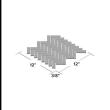 Load image into Gallery viewer, 1" x 3" Marble Herringbone Mosaic Wall & Floor Tiles Carrara White(2771RR-10 boxes)