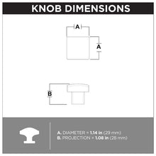 Load image into Gallery viewer, 1 3/16&quot; Length Square Knob - SET OF 24
