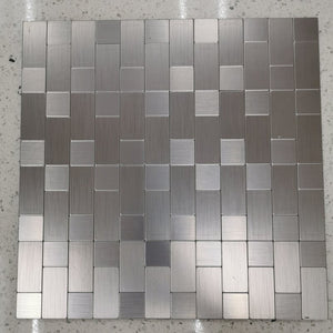 1" x 2" Metal Versailles Mosaic Wall Tile, Set of 22, OG484