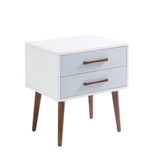 Load image into Gallery viewer, Jeremy 2-Drawer Storage Nightstand in Off-White/Grey