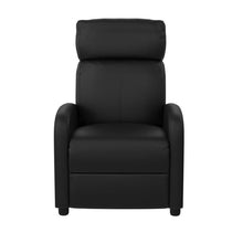 Load image into Gallery viewer, DHP Moyra Pushback Recliner in Black Faux Leather, 7727RR-OB