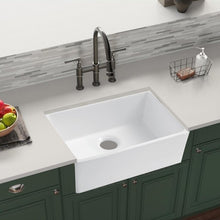 Load image into Gallery viewer, 24" L x 16" W Farmhouse Kitchen Sink #2383HW