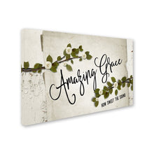 Load image into Gallery viewer, &#39;Amazing Grace Floral&#39; Textual Art on Canvas #1741HW
