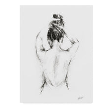 Load image into Gallery viewer, &#39;Back Study I&#39; Watercolor Painting Print on Wrapped Canvas #ND1048

