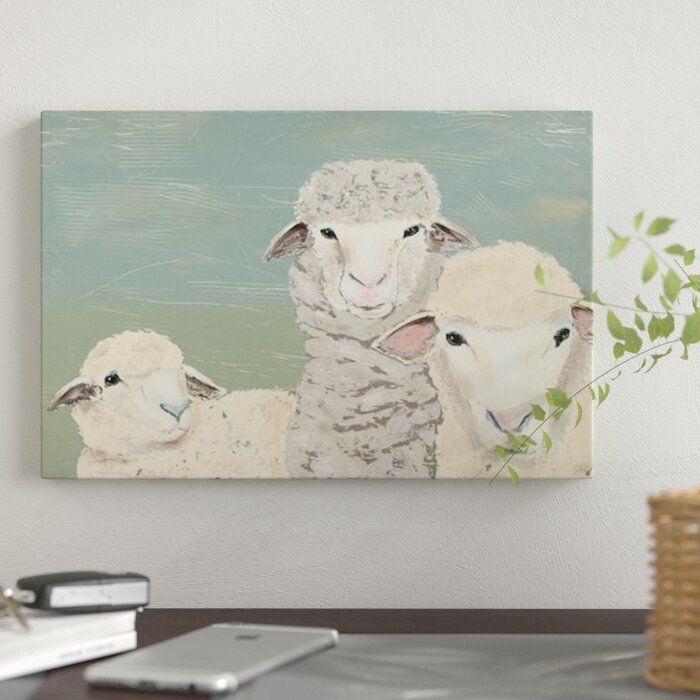 'Bashful Sheep II' Print on Canvas 12