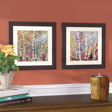 Load image into Gallery viewer, &#39;Birch Colors 1&#39; 2 Piece Framed Acrylic Painting Print Set #1574HW
