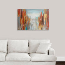 Load image into Gallery viewer, &#39;City Shadows&#39; Acrylic Painting Print on Wrapped Canvas - 521CE
