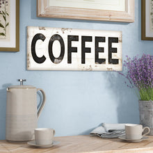 Load image into Gallery viewer, &#39;Coffee Typography Vintage Sign&#39; Wall Art 7637
