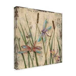 'Dancing Dragonflies I' Acrylic Painting Print on Wrapped Canvas #2515HW
