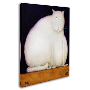 'Fat Cat' Print on Wrapped Canvas 7439