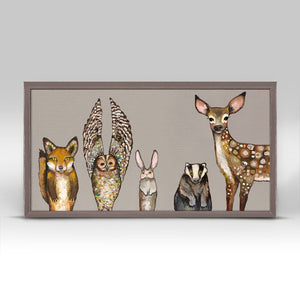 'Forest Animals' - Wrapped Canvas Print (ND817)