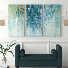 Load image into Gallery viewer, 'I Love the Rain' - 3 Piece Wrapped Canvas Multi-Piece Image Print Set 363CDR