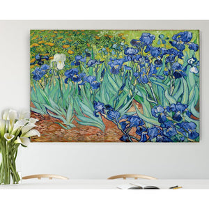 'Irises' by Vincent Van Gogh - Wrapped Canvas Painting Print 7628