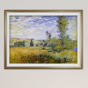 'Landscape at Vetheuil' by Claude Monet Graphic Art Print #2374HW