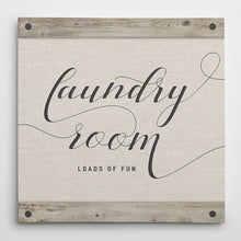 Load image into Gallery viewer, &#39;Laundry Room&#39; Textual Art Print on Canvas MR72
