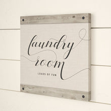 Load image into Gallery viewer, &#39;Laundry Room&#39; by Amanda Murray - Wrapped Canvas Textual Art Print 12&quot; x 12&quot; #2570HW
